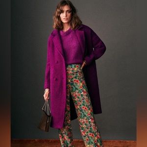 Sezane Jim Coat 38 Violet color